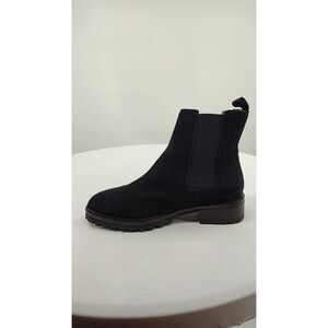 Quince Suede Chelsea Boot Black Shoes 9